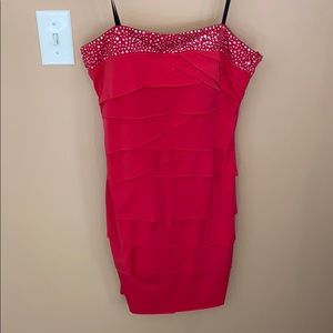 Strapless Watermelon Dress